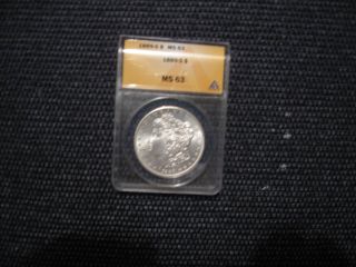 1889 - S Morgan Silver Dollar Ms 63 photo