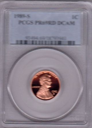 1989 - S Lincoln Head Proof 69 Red Dcam (option) photo
