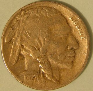 1927 S Buffalo Nickel,  Aj 480 photo