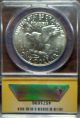 1971 - S Eisenhower Silver Dollar Anacs Ms63 Coneca Dmr - 007 Whr - 001 Ddr Error Coins: US photo 11