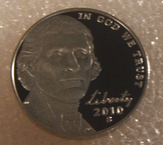 2010 - S Ultra Cameo Jefferson Nickel Proof Coin photo