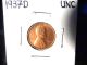 1937d Uncirculated And Toning Lincoln Wheat Penny Small Cents photo 1