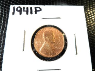 Worn But 1941p Lincoln Penny photo