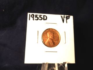 A Circulated 1955d Lincoln Penny In 