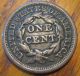 1848 Braided Hair Large Cent Very Fine S160 Large Cents photo 1