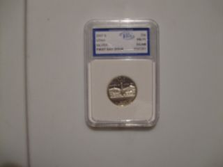2007 - S Twenty - Five Cents Utah Silver Deep Cameo Proof Quarter photo
