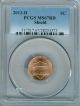2013 - D Lincoln Shield Cent Pcgs Ms - 67 Red Pq Spotless. Small Cents photo 1