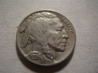 1936 P Old Buffalo Head Nickel B258 photo