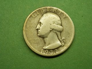 1932 D Washington Quarter Good Key - Coin photo