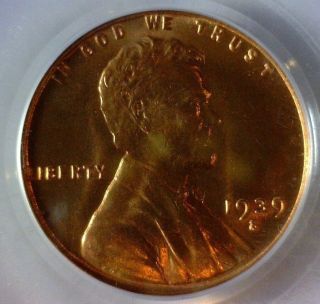 1939 - S,  Pcgs Ms - 66 Red,  Lincoln Wheat Cent photo