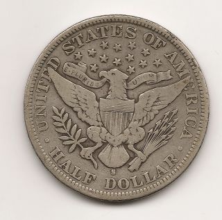 1894 - S Barber Half Dollar Silver Coin photo