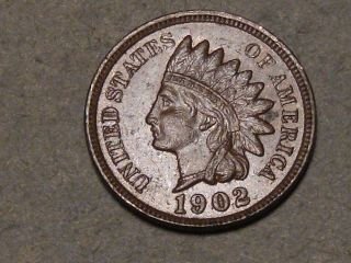 1902 Indian Head Cent (uncirculated) 2104a photo