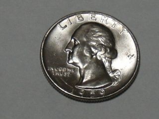 1959 - D Washington Silver Quarter (bu) 226 photo