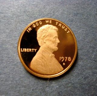1978 - S Gem Proof Lincoln Cent Deep Cameo 