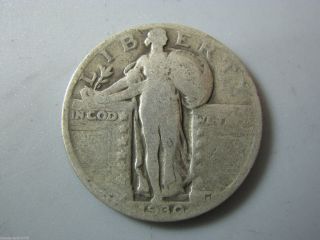 1930 Standing Liberty Quarter U.  S.  Coin Ag Nc05 photo