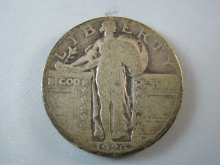 1926 Standing Liberty Quarter U.  S.  Coin Ag Nc10 photo
