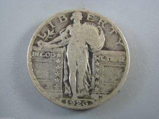1926 Standing Liberty Quarter U.  S.  Coin G Nc09 photo