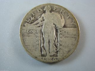 1926 Standing Liberty Quarter U.  S.  Coin Ag Nc07 photo