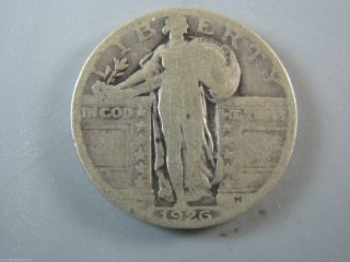 1926 Standing Liberty Quarter U.  S.  Coin Ag Nc13 photo