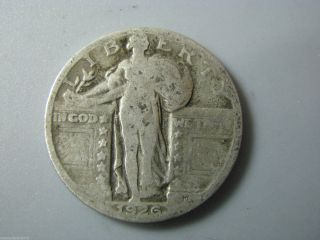1926 Standing Liberty Quarter U.  S.  Coin Ag Nc01 photo