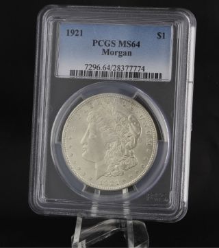 1921 Pcgs Ms64 Morgan Dollar - Graded Silver Investment Certified Coin $1 photo