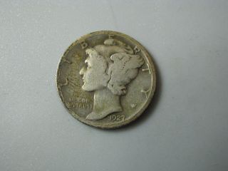 1927 Mercury Dime United States Coin G photo
