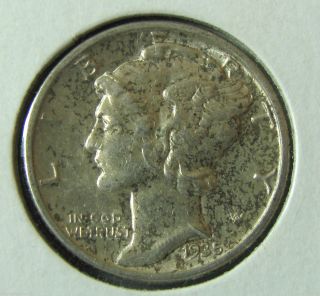 1935 Mercury Dime United States Coin Vf photo