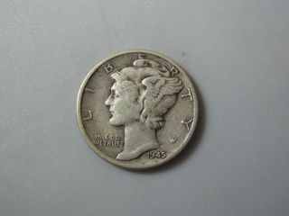 1945 Mercury Dime United States Coin G Nc05 photo