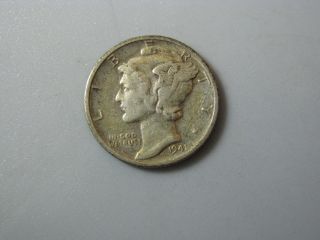 1941 - D Mercury Dime United States Coin F photo