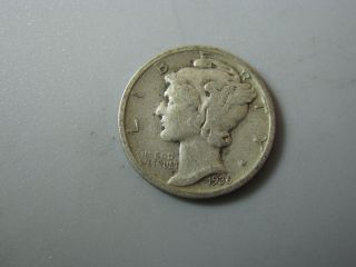 1936 Mercury Dime United States Coin G photo