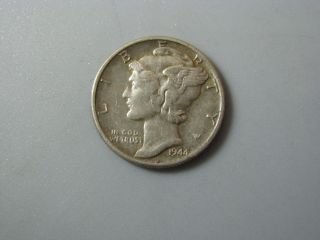 1944 Mercury Dime United States Coin F photo