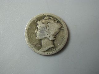 1920 - S Mercury Dime United States Coin Ag photo