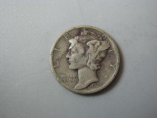 1939 Mercury Dime United States Coin G photo