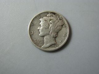 1945 Mercury Dime United States Coin G Nc01 photo
