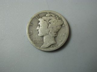1926 Mercury Dime United States Coin G photo