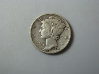 1944 Mercury Dime United States Coin Vg photo