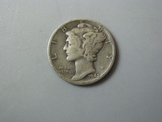 1942 Mercury Dime United States Coin G photo