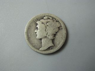 1920 Mercury Dime United States Coin G photo