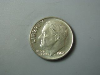 1964 Roosevelt Dime United States Coin Xf photo
