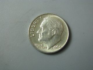 1964 Roosevelt Dime United States Coin Xf Nc02 photo