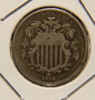 1869 Shield Nickel Five - Cent Piece photo