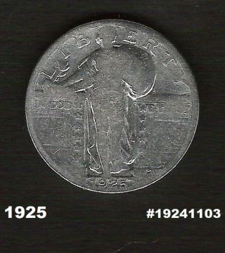 1925___liberty Standing Quarter___90% Silver__ 19241103 photo
