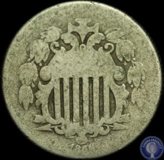 1866 Shield Nickel 5c Us Coin C29 photo