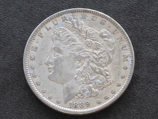 1889 - P Morgan Silver Dollar U.  S.  Coin A5822 photo