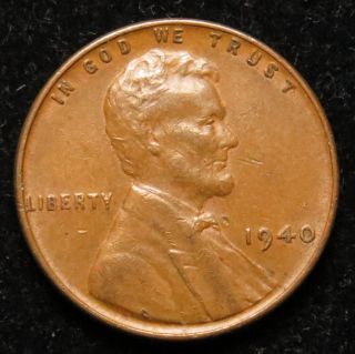 1940 Lincoln Wheat Cent Penny Extra Fine (b02) photo
