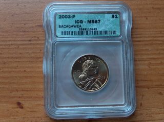 2003 - P Sacagawea Dollar Coin Icg - Ms67 photo