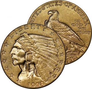 1928 $2.  50 Gold Quarter Eagle Indian Head photo