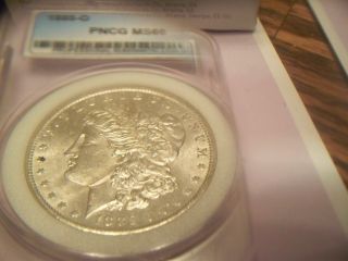 1885 O Morgan Silver Dollar. . . . . . .  Bu T Ful. . . . . .  Great Collector Coin photo