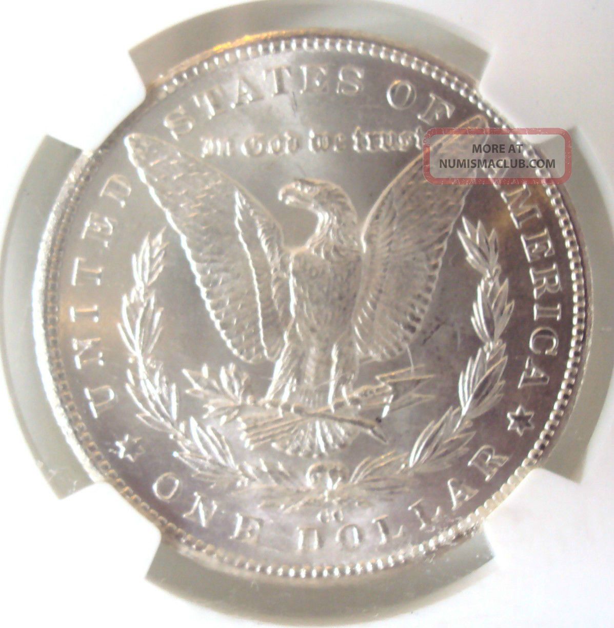 1884 - Cc Morgan Silver Dollar Coin Carson City Ms62