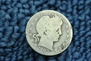 1893 Barber Or Liberty Head Quarter Dollar Item 350 photo